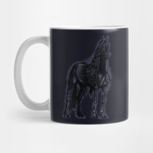 Blue horse Mug